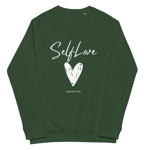 Organic sweatshirt SELF LOVE Unisex organic raglan sweatshirt