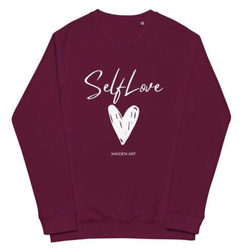 Organic sweatshirt SELF LOVE Unisex organic raglan sweatshirt